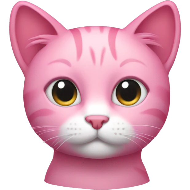 Pink cat emoji