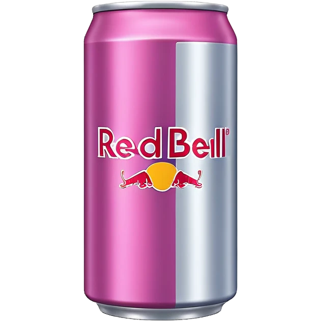 Redbull can pink emoji