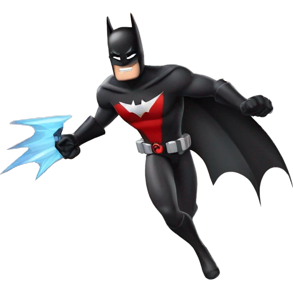 Batman beyond throwing batarang emoji