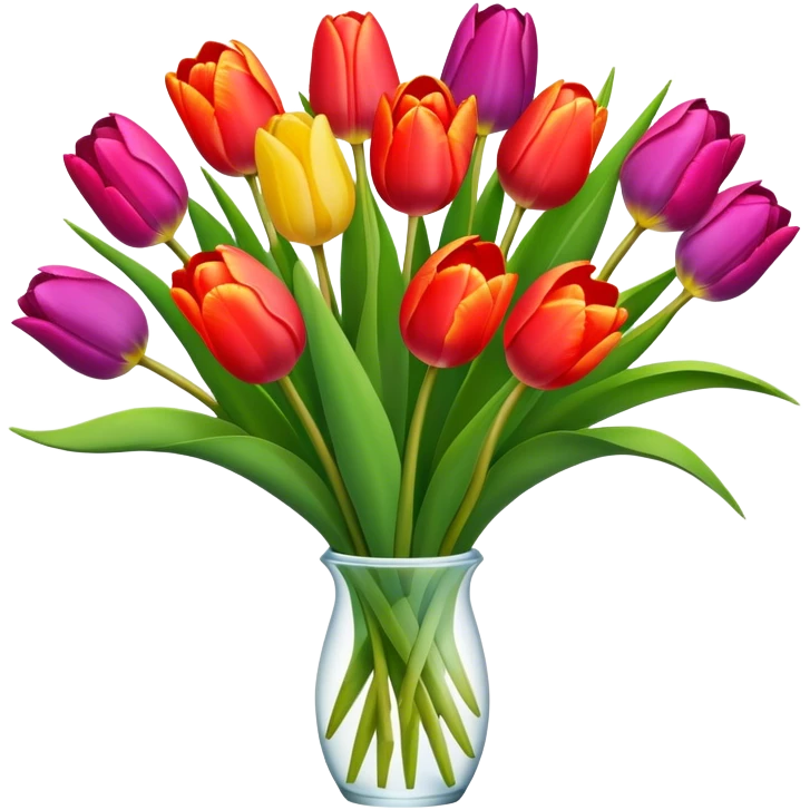 bouquet of tulips emoji