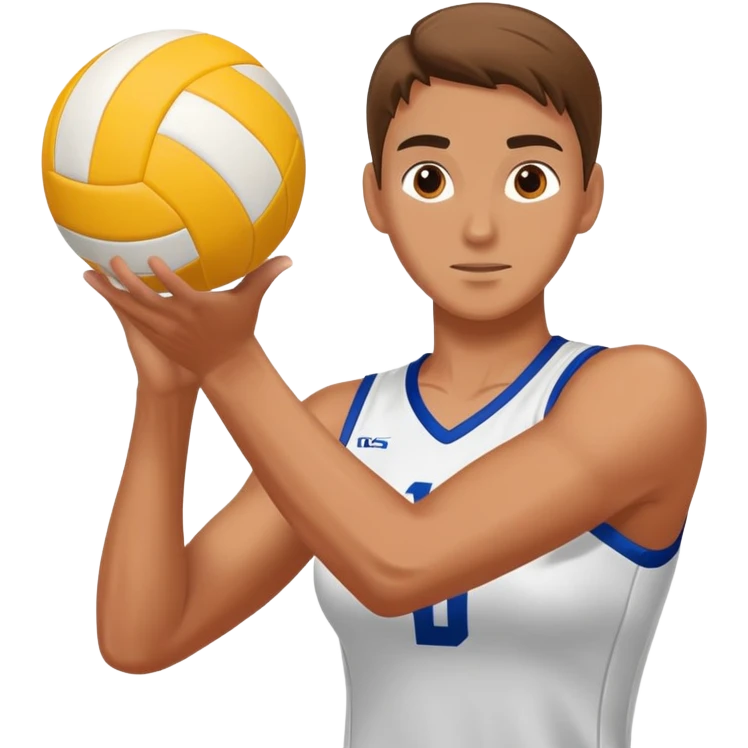 Volleyball player passing the ball  emoji