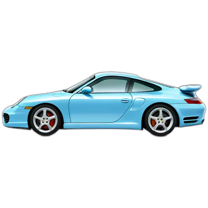 Porsche 996 light blue emoji