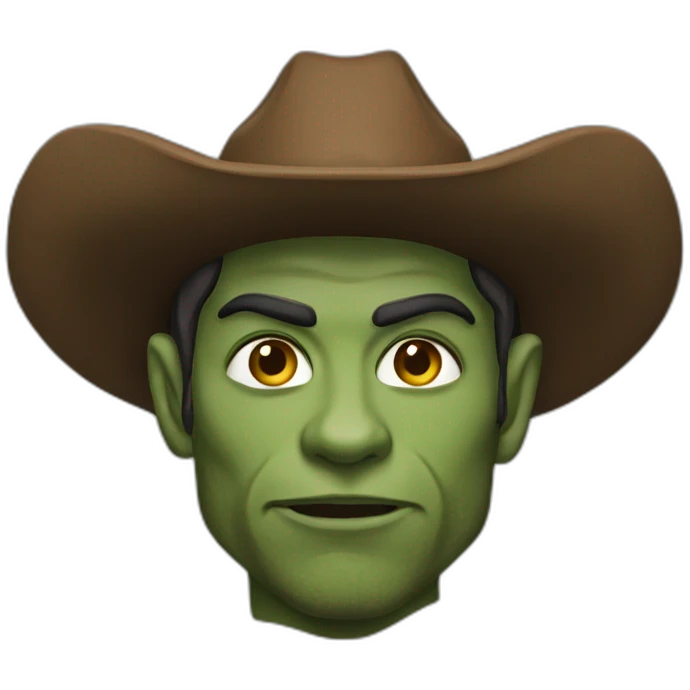 Cowboy half elf half orc emoji
