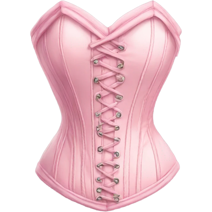 Pastel pink corset  emoji