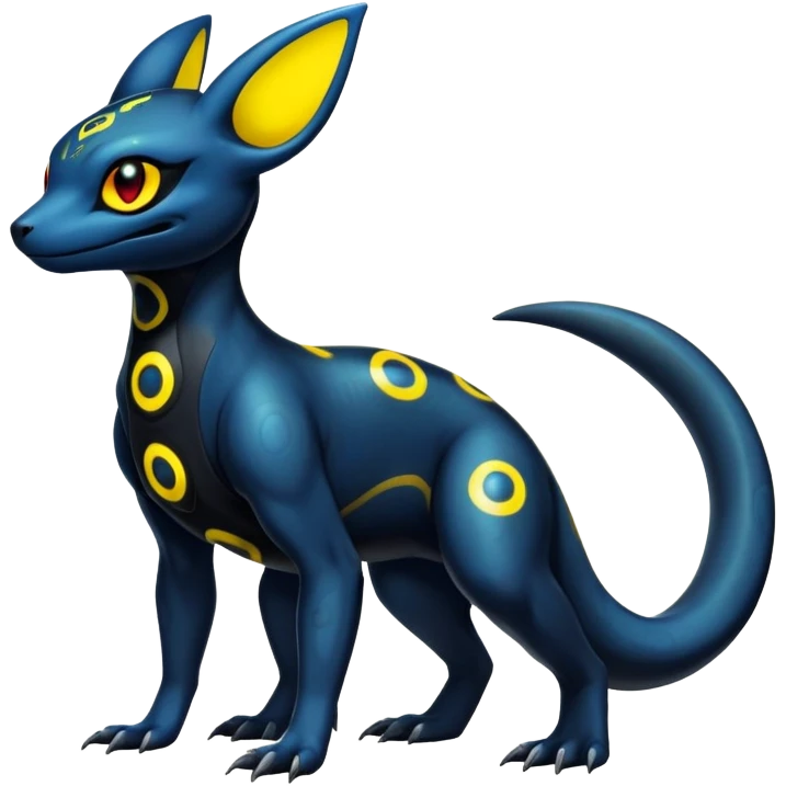 Salandit-Umbreon-Fakémon-hybrid-creature (full body)  emoji