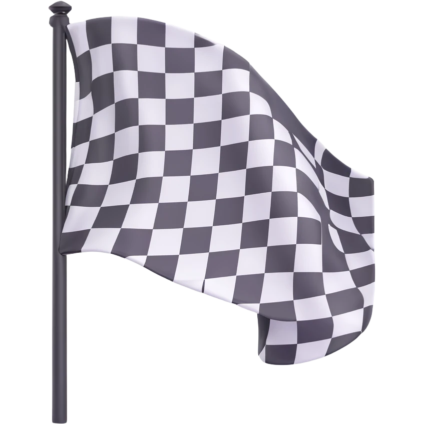 checkered racing flag emoji