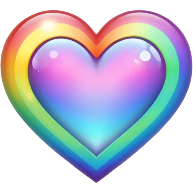 rainbow fairytale heart emoji