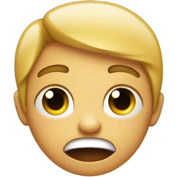 Cry face with smile and hands for shocked emoji