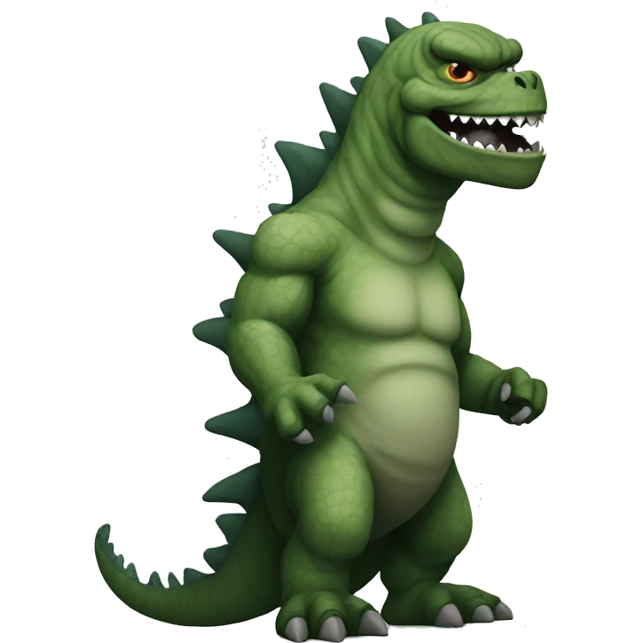 Godzilla dressed as Frankenstein  emoji