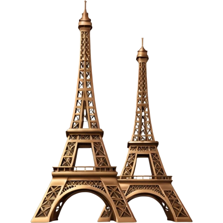 la Tour Eiffel qui fait un bisous  emoji