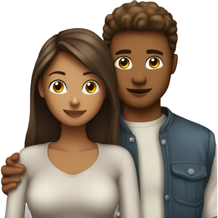 Girlfriend and boyfriend love png emoji