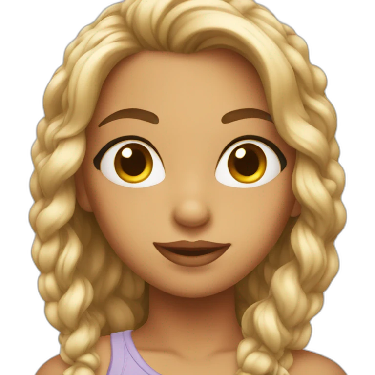 a pretty girl emoji