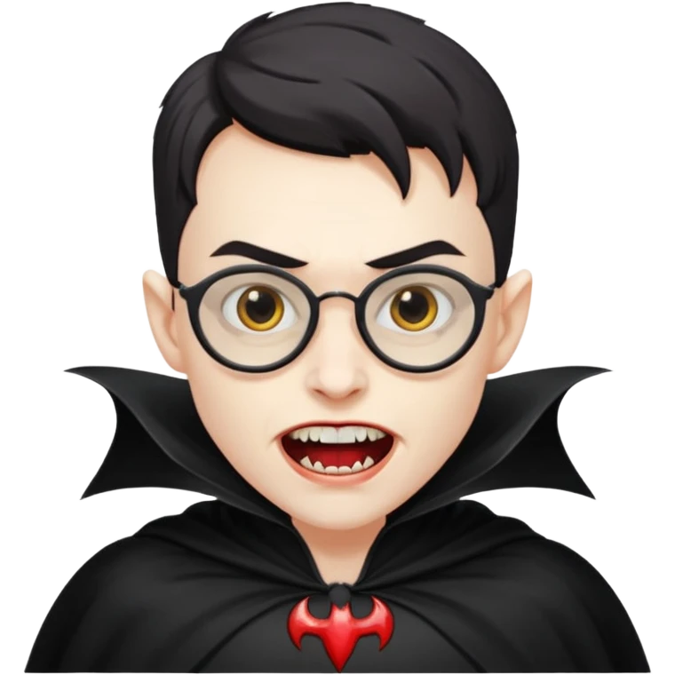 spectacled vampire emoji