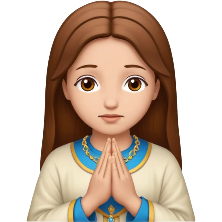 Nossa senhora rezando emoji
