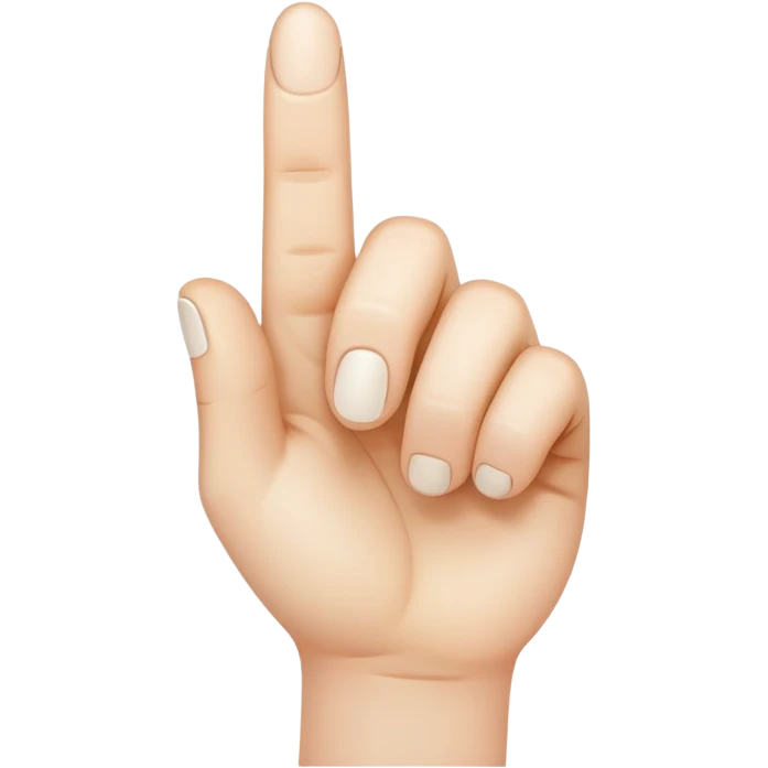 pointing finger emoji