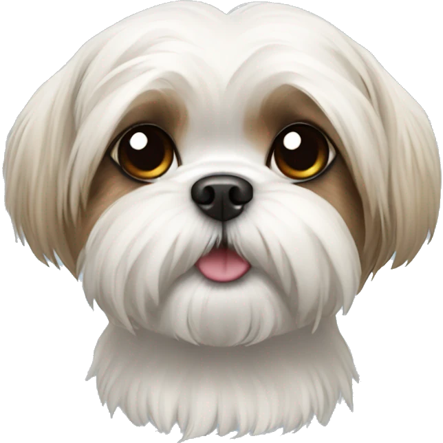 Shih tzu maltese dog emoji