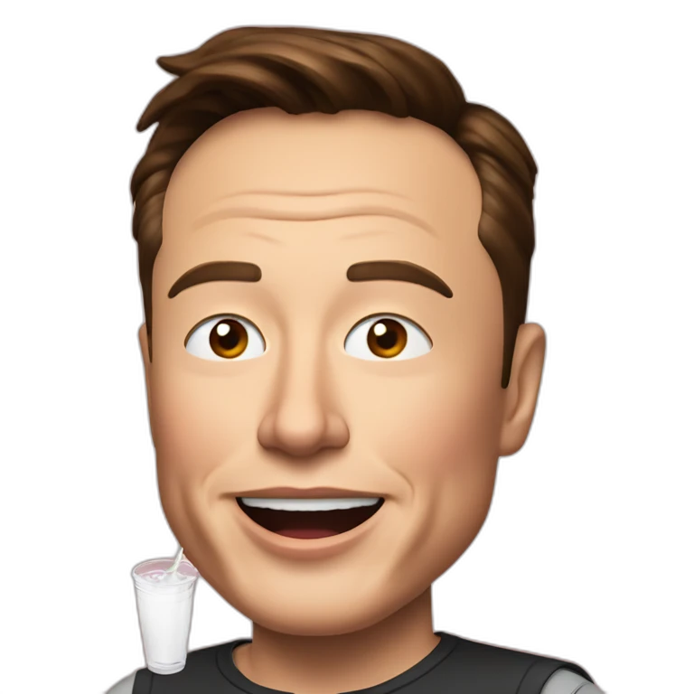 Elon musk drink coca emoji