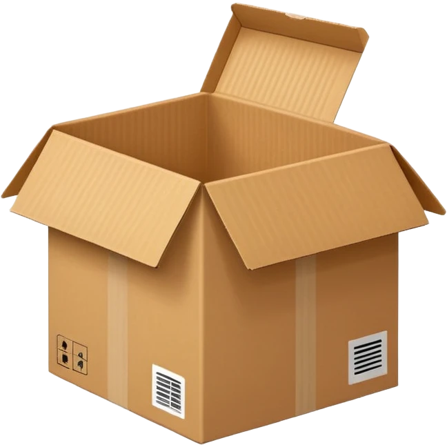 make delivery box in light green color  emoji