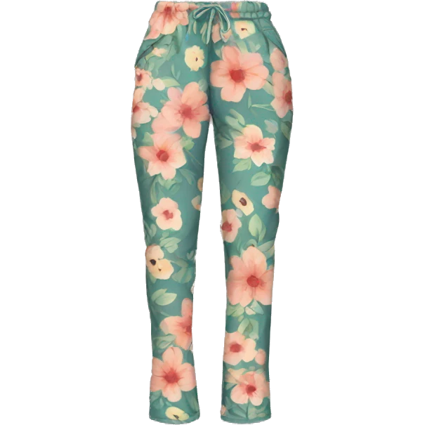 Cute floral pants emoji