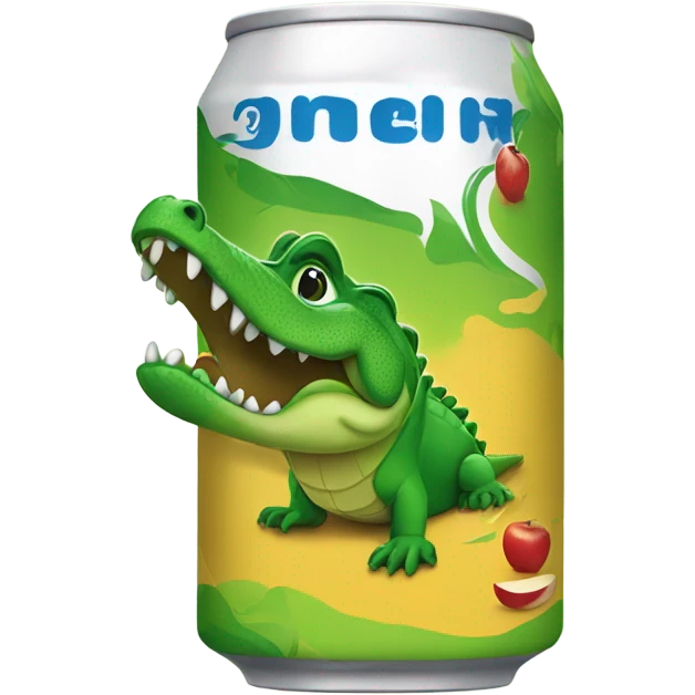 Apple Alligator Energy Drink can emoji