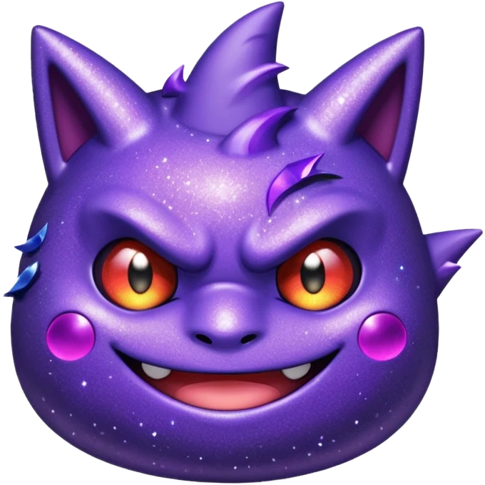 glitter roxo gengar emoji