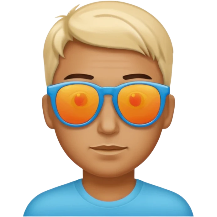 😎 with multiple colour sunglass emoji