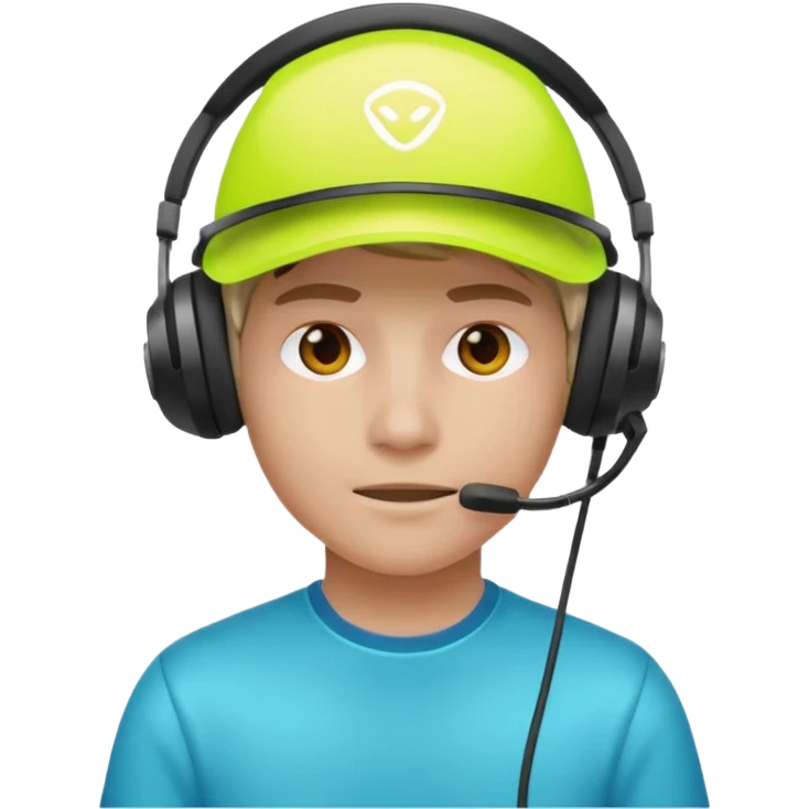 Neon Visor Gamer emoji