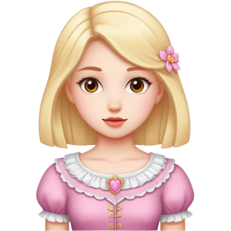 Girl hear pretty  emoji