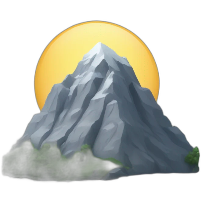 little mountain emoji