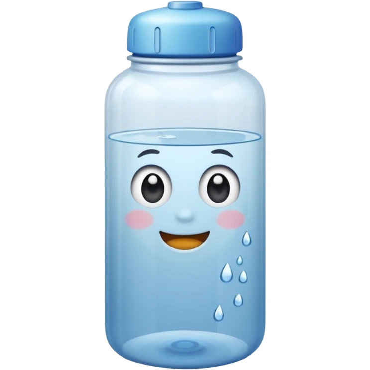 Make a water bottle  emoji