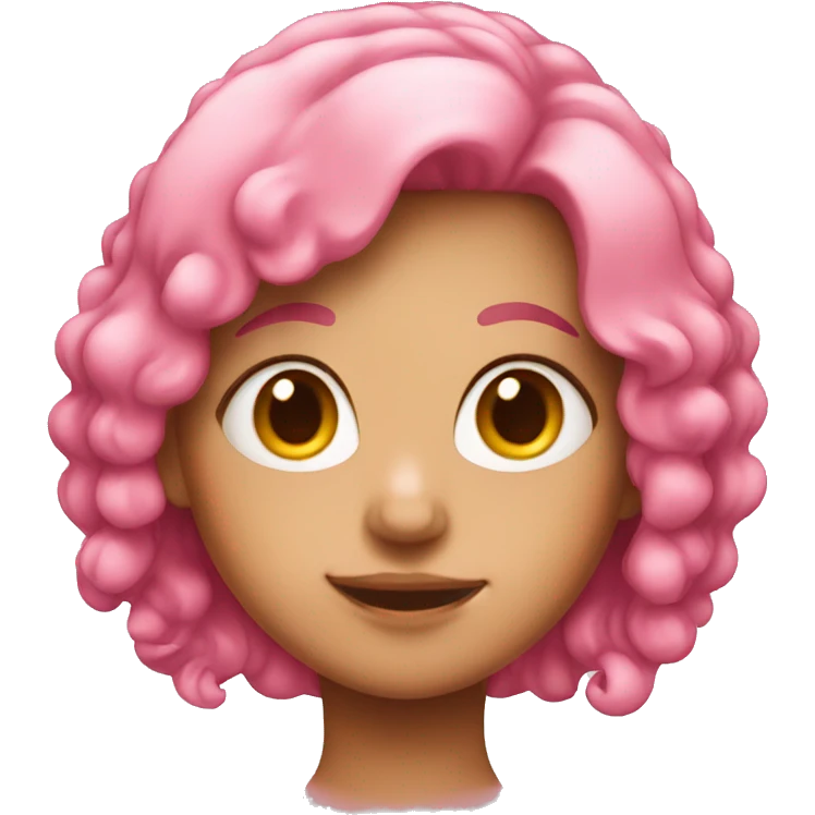 pink haired girl emoji