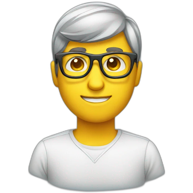 Programer wear glasses emoji