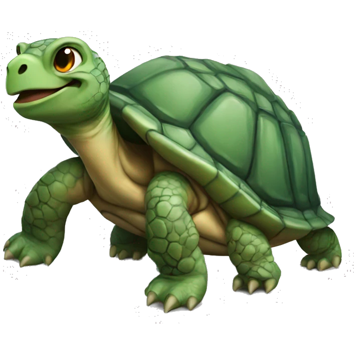 turtle on dragon emoji