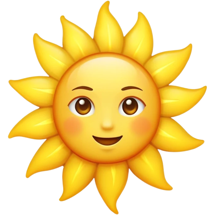 Sun as a star emoji