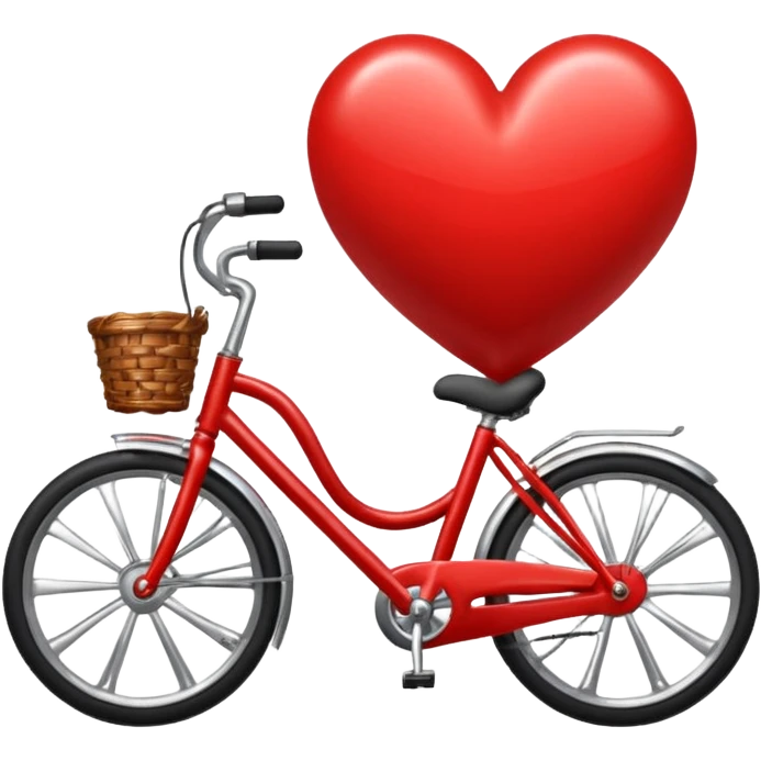 a heart riding a bicycle emoji