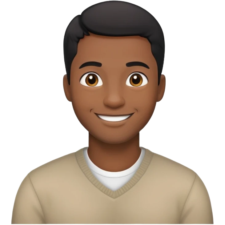 Handsome black guy  emoji