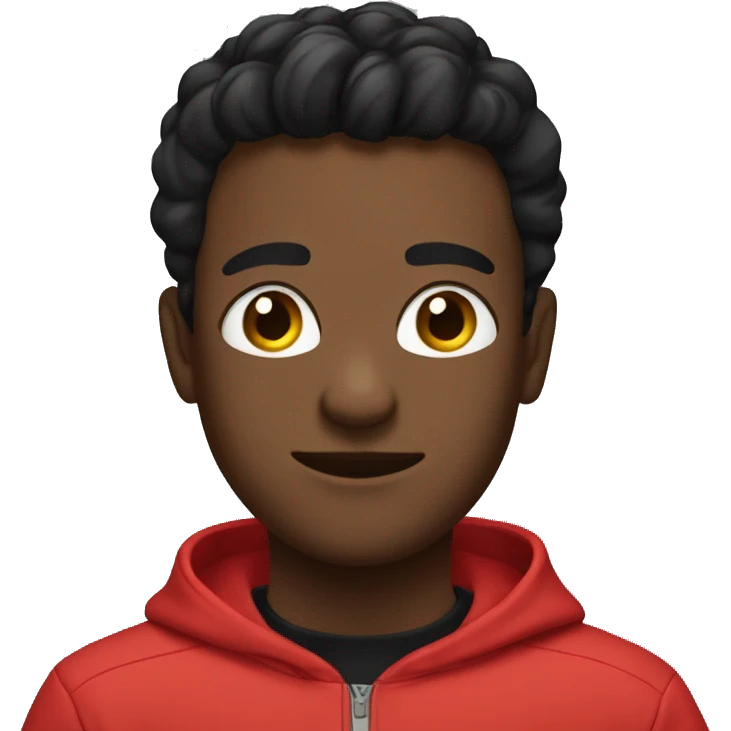I'm taking a photo in a black short tracksuit emoji