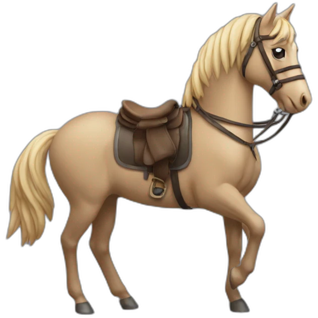 Chat sur cheval emoji