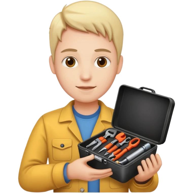 person with digital toolkit emoji
