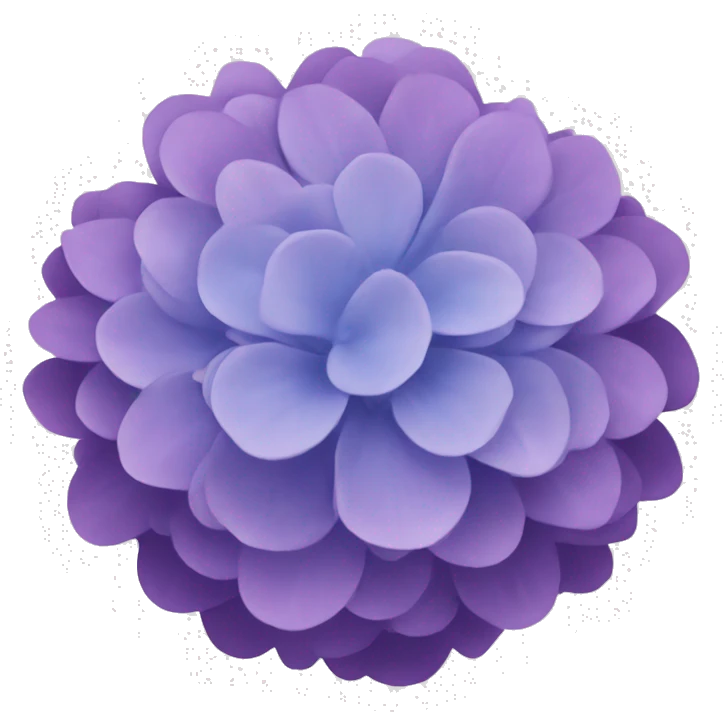 round hydrange emoji
