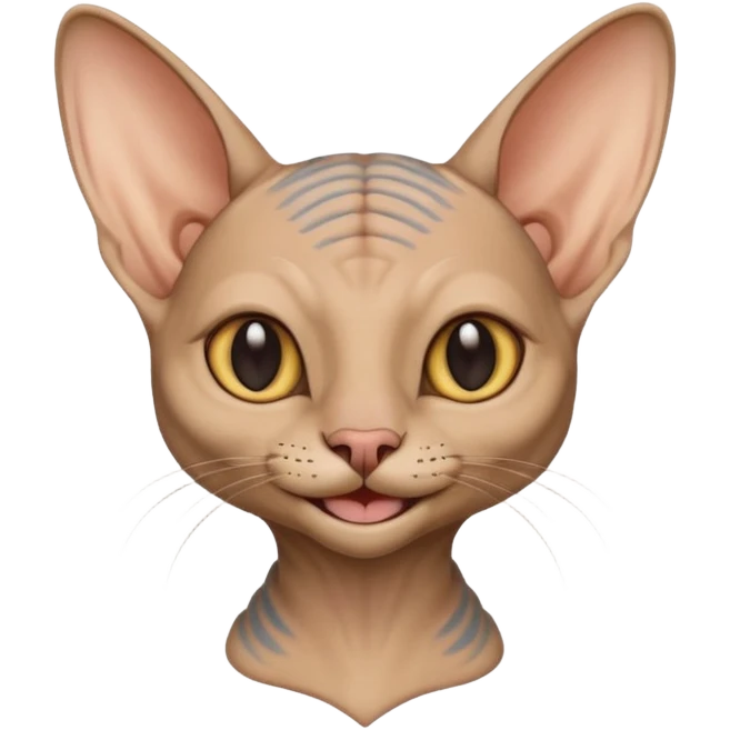 sphinx cat smiling emoji