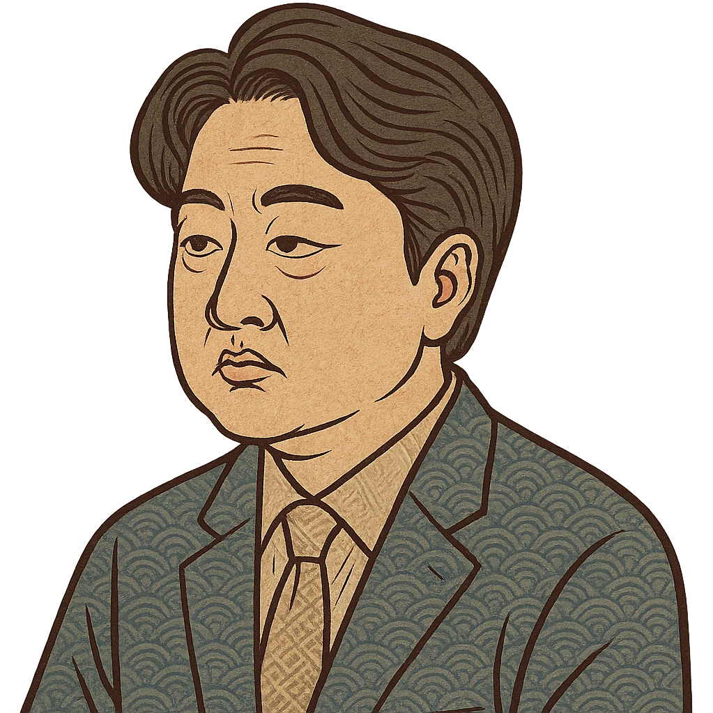 ukiyo-e style portrait of Lee Jun Seok, opposition leader emoji