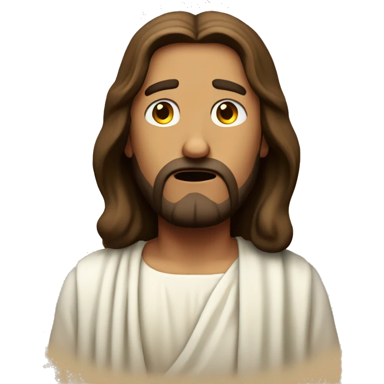 jesus shrugs confused emoji