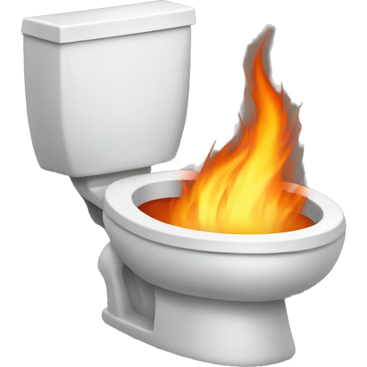 Dracaufeu au toilette  emoji