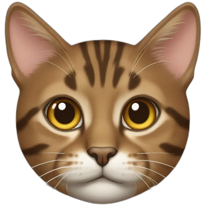 Brown blotched tabby cat emoji