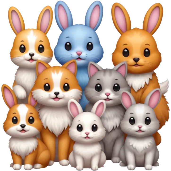 Cute animals emoji