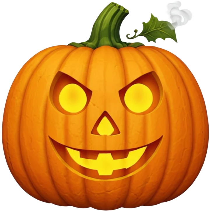pumpkin smoking emoji