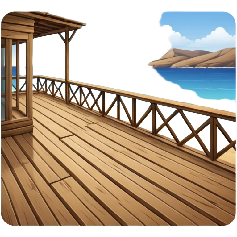 Wooden terrace emoji