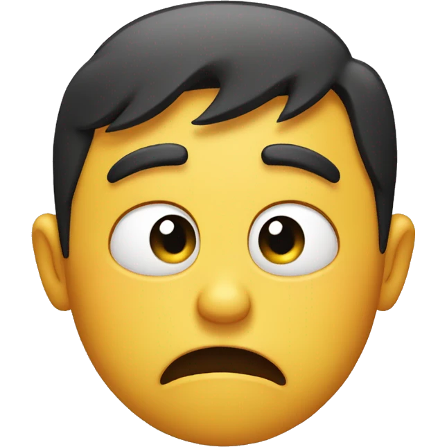 Disgusted face emoji