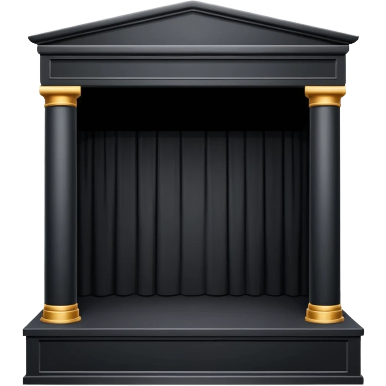 black box theatre maquette for stage black emoji